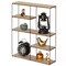 Vintiquewise Modern Decorative Wall Shelf - Stylish Multi-Functional Metal Display for Entryways, Bathrooms, Bedrooms, Living Rooms, and Offices